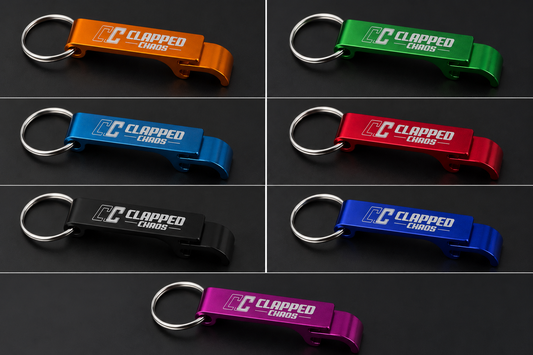 Clapped Chaos Aluminum Bottle Opener Keychain