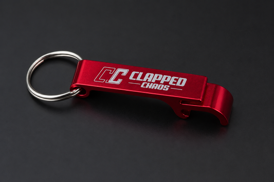 Clapped Chaos Aluminum Bottle Opener Keychain